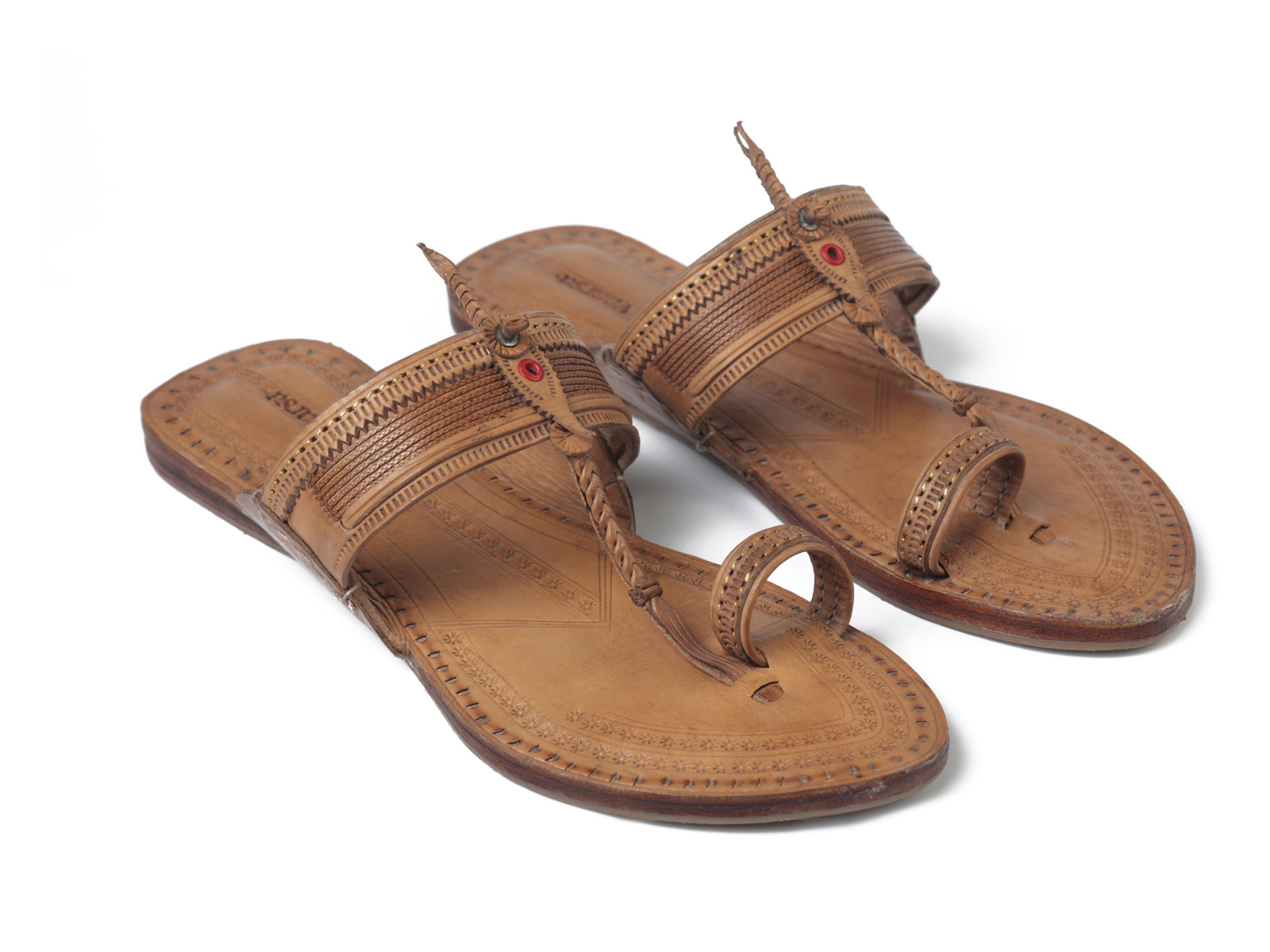 Womens Natural Kolhapuri Chappal Womens Natural Kolhapuri Chappal